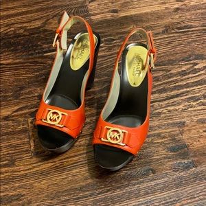 Michael Kors Charm Sling Peep Toe sandals